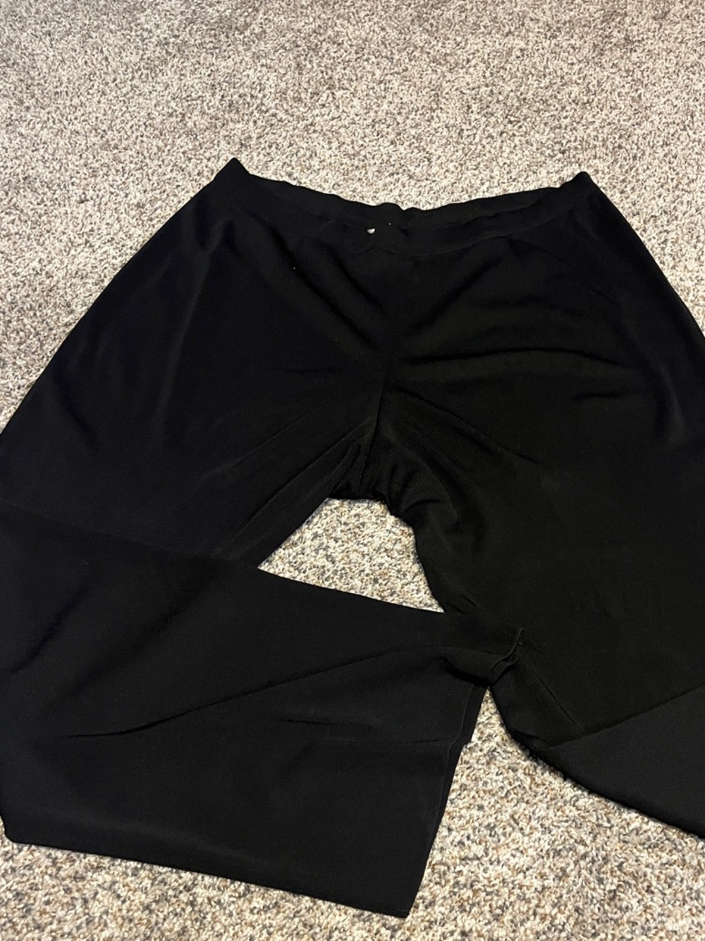 Misook Black Wide Leg Pants, Size XL